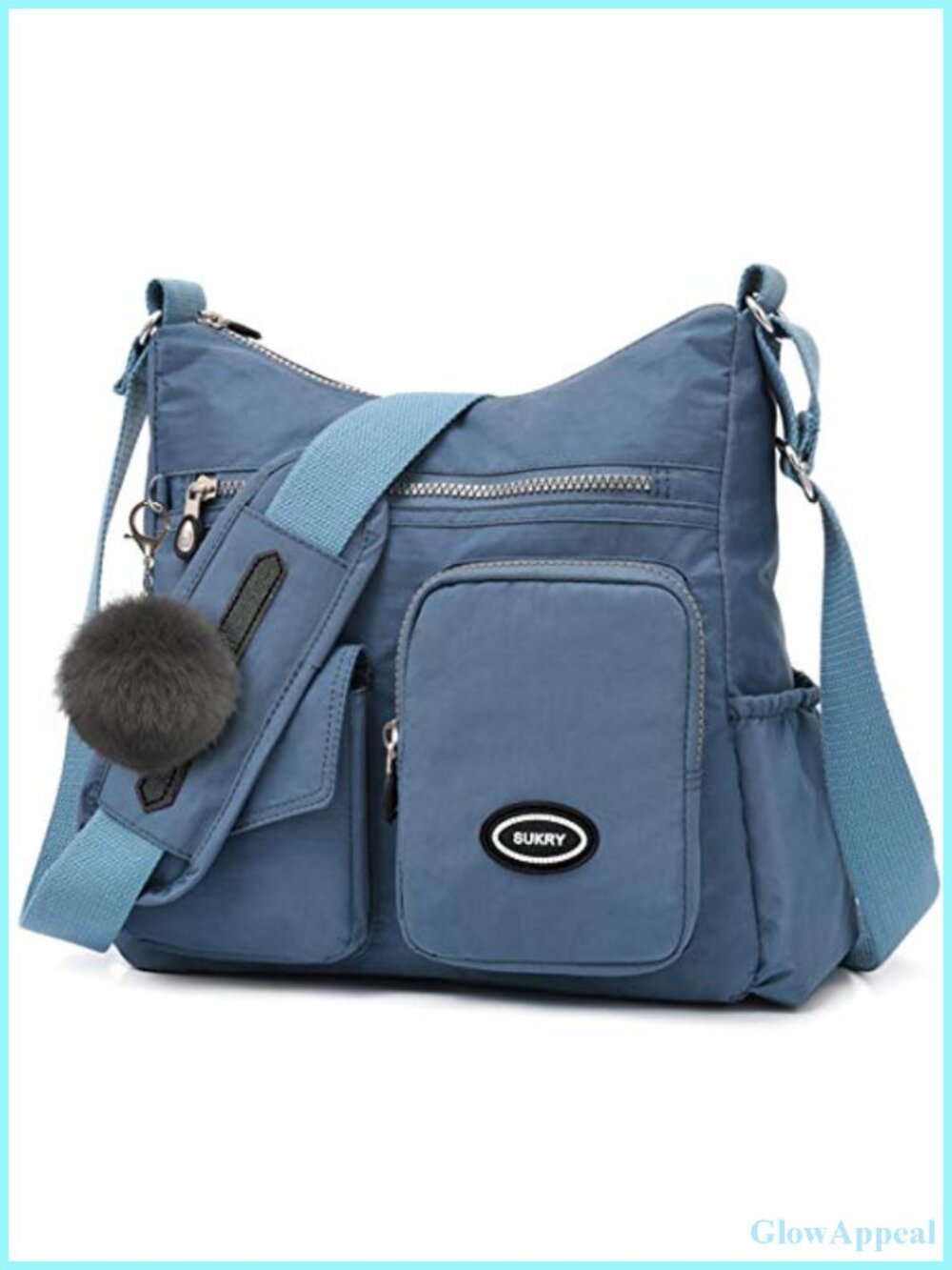 Nylon Crossbody Bag Anti-Theft RFID Waterproof Shoulder Travel Purse